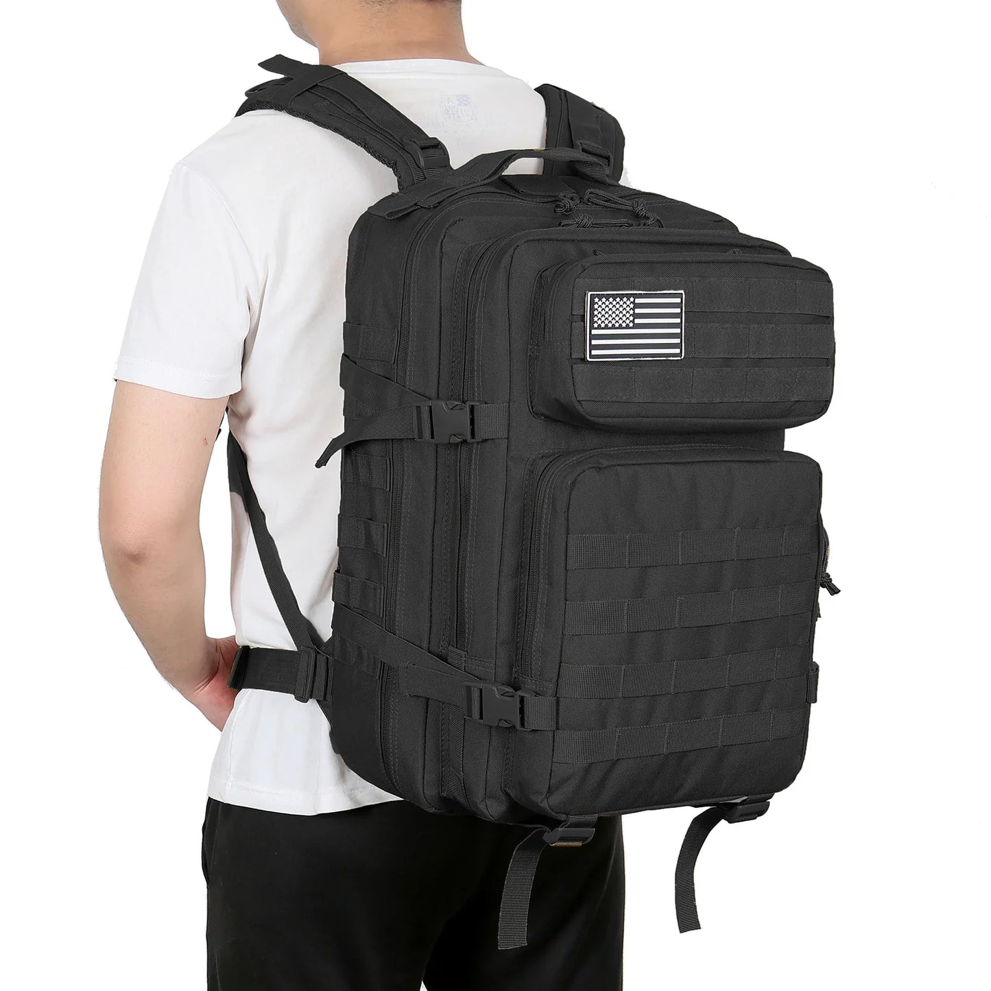 Tactical Backpacks Outdoor 45L Large Capacity Man 3 Days Molle Hking Bags For Outdoor Trekking Camping Backpack