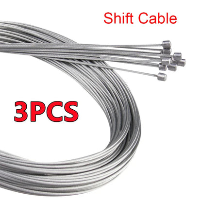 10/5/3/1PC 2M MTB Bicycle Brake Line Bicycle Speed Line Fixed Gear Shifter Gear Brake Cable Set Core Inner Wire MTB Road Bike