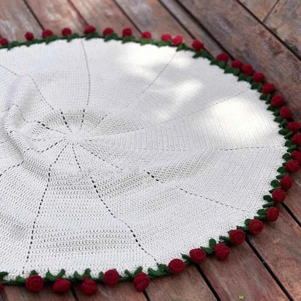 Flower Bouquet Blanket – Soft Lightweight Knitted Throw for Birthday, Wedding & Valentine Gift