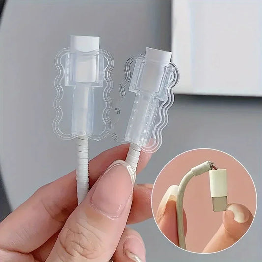 Fundas Protectoras para Cables de Datos, Protector de Cable Anti-Rotura, Accesorio para Teléfono Móvil, Gestión Flexible de Cables para la Escuela y el Hogar