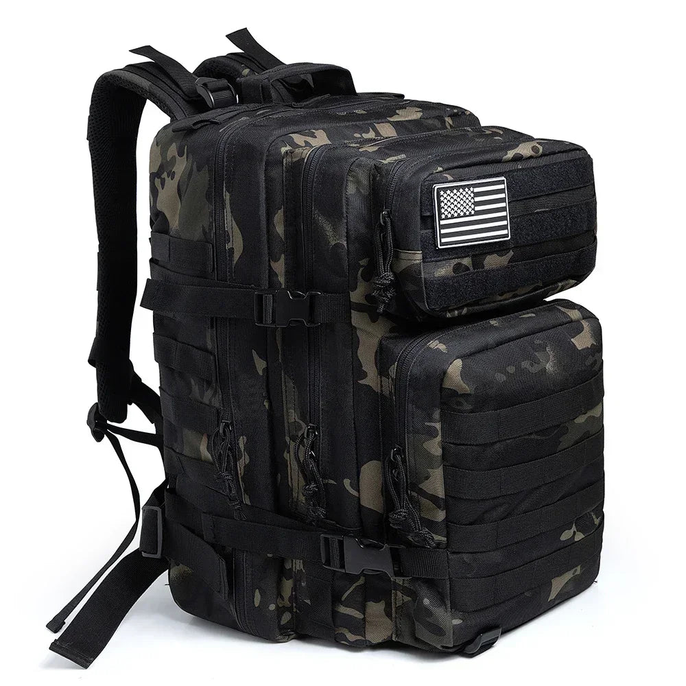 Outdoor Tactical Backpacks 45L Large Capacity Man 3 Days Molle Assault Bags For Outdoor Trekking Camping Backpack