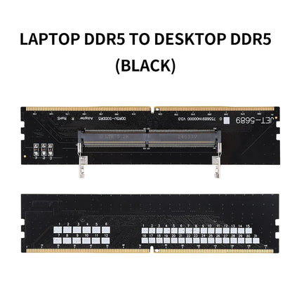 DDR3 DDR4 DDR5 Laptop to Desktop Memory Adapter Card SO-DIMM To PC DIMM Card Mini Memory Stick RAM Connector Adapter