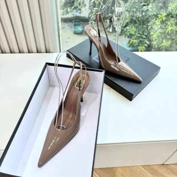 2026 Spring/Summer New Pointed Stiletto Sandals Fashionable and Sexy Party Wedding Women's High Heel Sandals