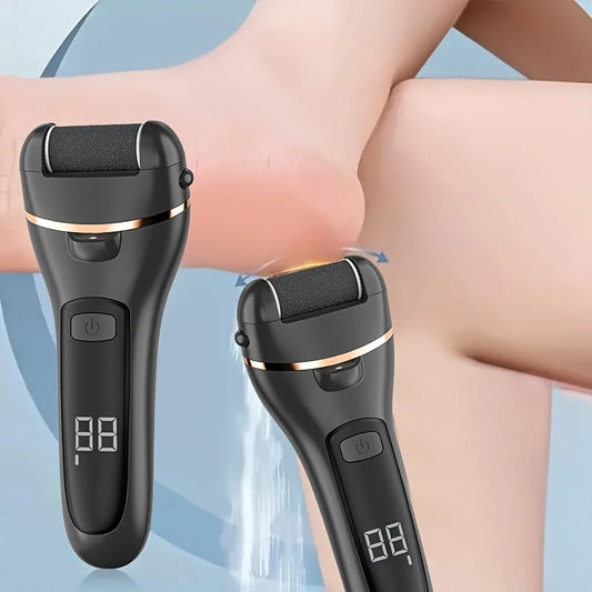 Pulidor de pies eléctrico recargable - Removedor de callos USB con velocidades ajustables, para pedicura y cuidado personal de hombres y mujeres