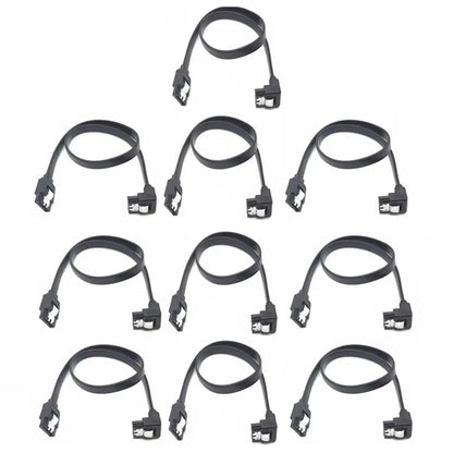 1-10PCS 50CM SATA 3.0 Data Cable High-speed Sata III Cable Adapter Connection Converter For SATA HDD SSD CD Drive Writer Desktop