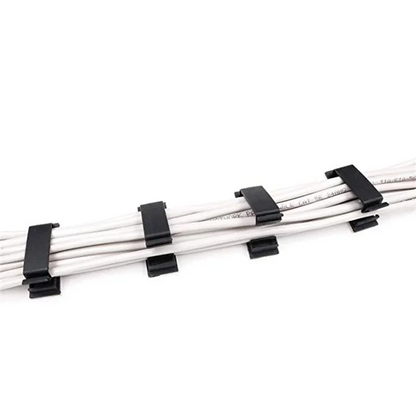 Cable Fixing Clip Cable Wire Sorting Buckle Chassis Organizer 19*47 Black and White Organizer