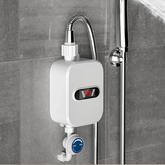 Calentador de agua instantáneo para ducha, grifo de baño de 220 V con enchufe europeo, caliente