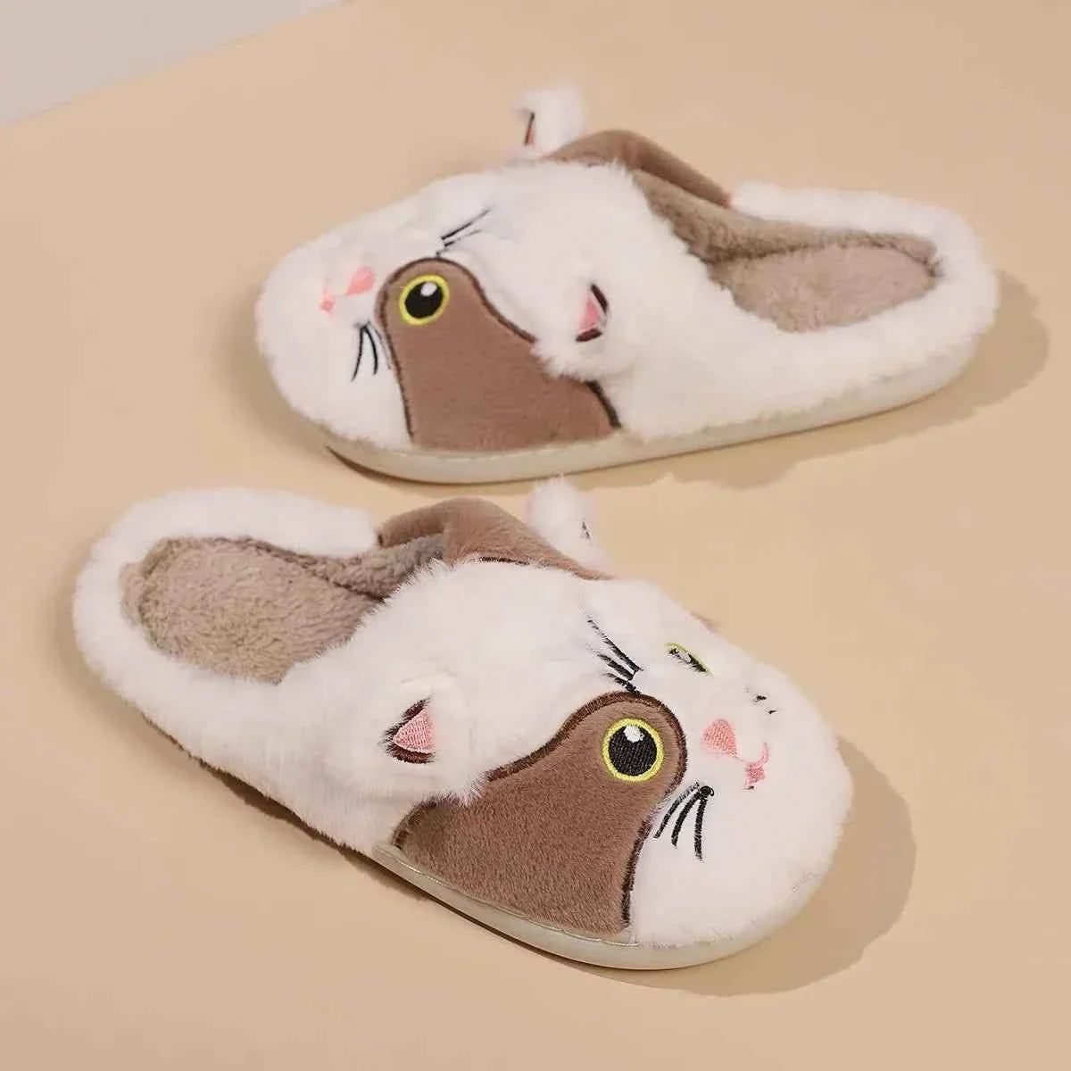 Ladies' Slippers Cute Cat Slippers New Autumn Winter Styles