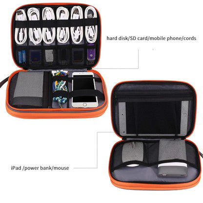 Electronic Accessories Storage Bag Travel Case,Cable Organizer Bag Gadget Carry Bag For Cables,Power,USB Flash Drive, Charger