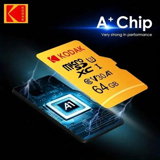 Tarjeta de memoria Micro SD Kodak de 32GB-256GB - Clase 10 de alta velocidad U3 UHS-I para teléfonos inteligentes, cámaras digitales, tabletas y drones