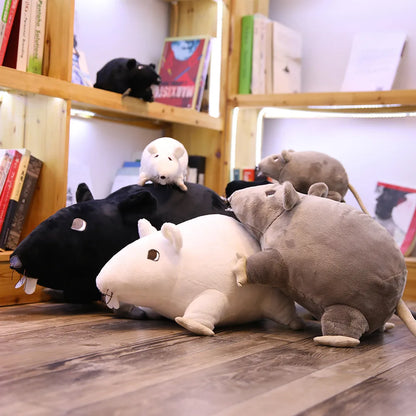 Lifelike Mouse Plush Toy – Soft Stuffed Animal Pillow (7.9"-23.6")