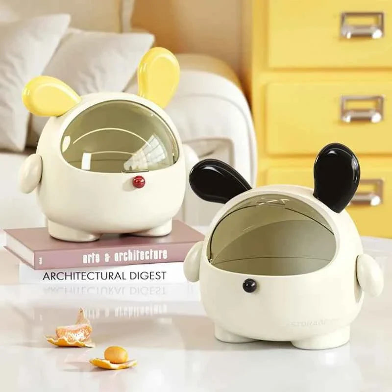 Kawaii Korean Storage Rack Desktop Rabbit Storage Box Desk