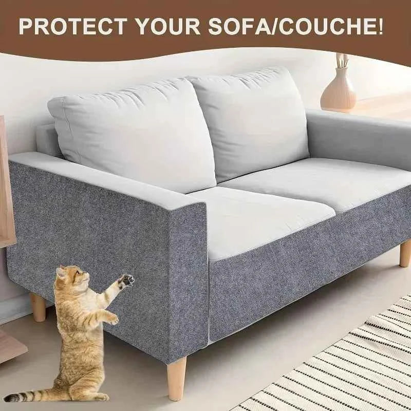 Cat Scratcher Sofa Protector 40x300cm – Self-Adhesive Trimmable Scratch Mat for Furniture Protection