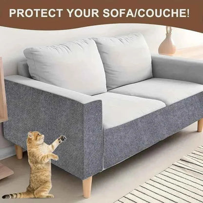 Cat Scratcher Sofa Protector 40x300cm – Self-Adhesive Trimmable Scratch Mat for Furniture Protection