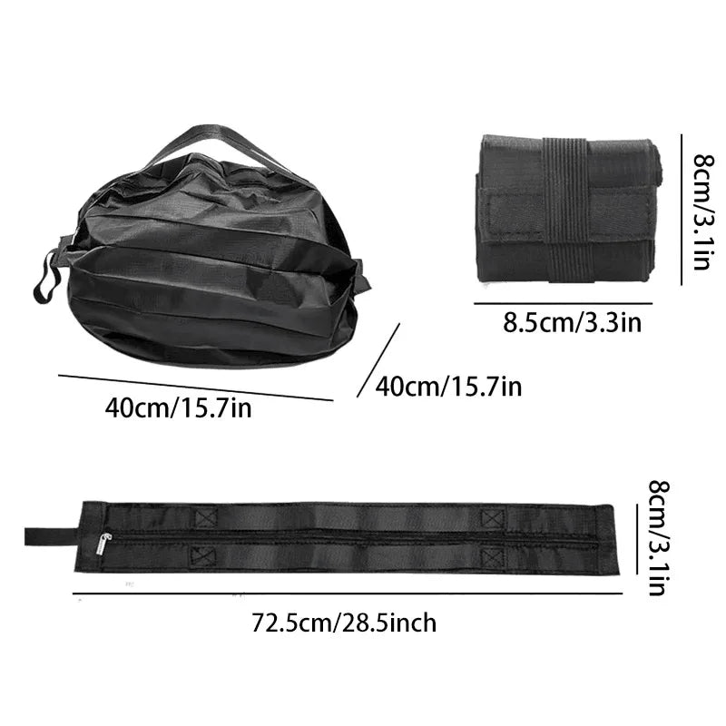 Large Foldable Shopping Bag Reusable Eco Bag Grocery Package Beach Toy Storage Bags Shoulder Cat Lemon Printing Pouch Tote Pouch