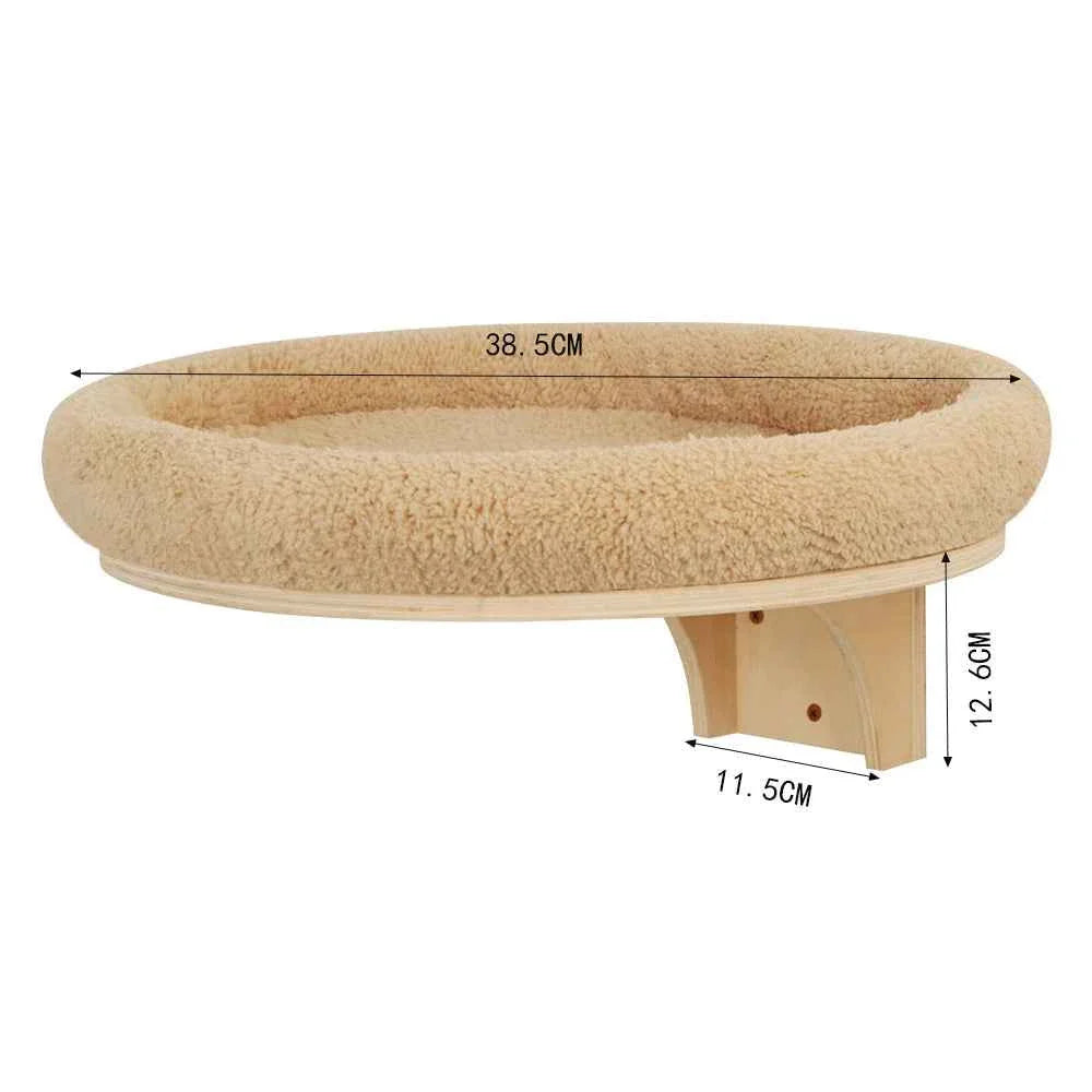 Wall-Mounted Cat Climbing Rope – Solid Wood Pedals & Sisal Scratch Training Toy for Indoor Cats