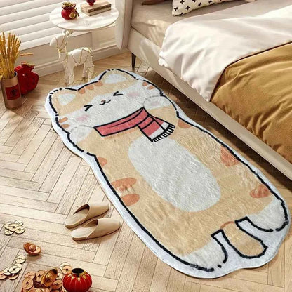 Cute Capybara Rug Warmth-Retaining & Non-Slip Bedroom & Mat
