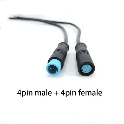 Male+Female Connector 2 3 4 5 6Pin M8 Cable Waterproof Connector For Ebike Optional Cable Ebike Accessories
