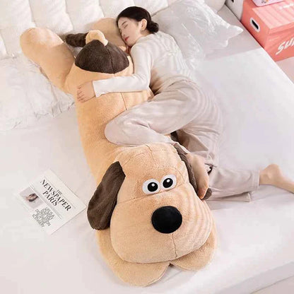 Giant Soft Long Dog Plush Pillow (31.5/39.4 in) - Cartoon Puppy Cushion Gift