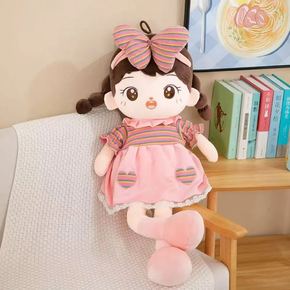 Stuffed Animal Dolls Cartoon Sweetheart Doll Cute Design Rag Doll Style Gril Plush Toy 45CM Soft Girl Stuffed Toys Kids