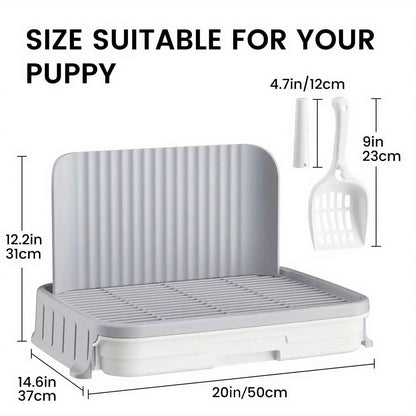 Indoor Dog Potty Training Tray – No Leak Design with High Protection Wall