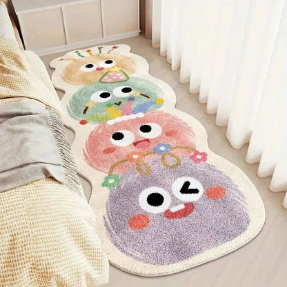 Cute Cartoon Carpet Long Carpet Rug Live Room Bedroom Mat