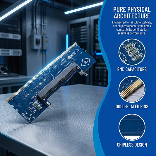 DDR3 DDR4 DDR5 Adaptador de prueba de memoria para ordenador portátil RAM a placa base de escritorio, tarjeta de transferencia de prueba de memoria estable