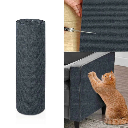 Cat Scratcher Sofa Protector 40x300cm – Self-Adhesive Trimmable Scratch Mat for Furniture Protection