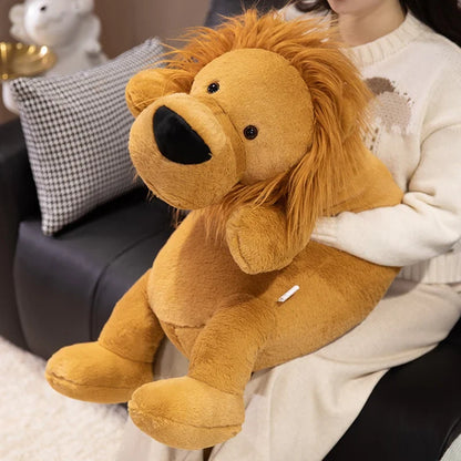 Giant Lion Plush Toy Pillow – Soft Stuffed Animal Cushion (15.7" - 43.3")