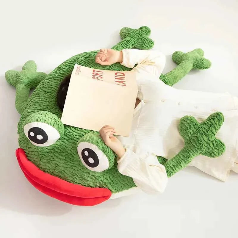 Frog Home Throw Pillow Cushion Sausage Mouth Soft