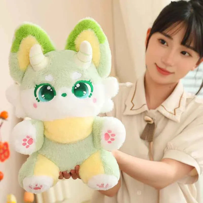 Kawaii Phantom Fox Plush Toy 30–50cm – Soft Fox Pillow Cute Stuffed Animal Gift