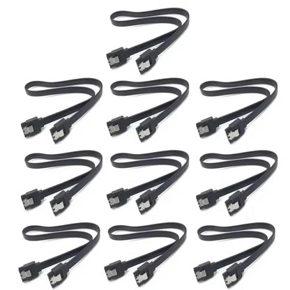 1-10PCS 50CM SATA 3.0 Data Cable High-speed Sata III Cable Adapter Connection Converter For SATA HDD SSD CD Drive Writer Desktop