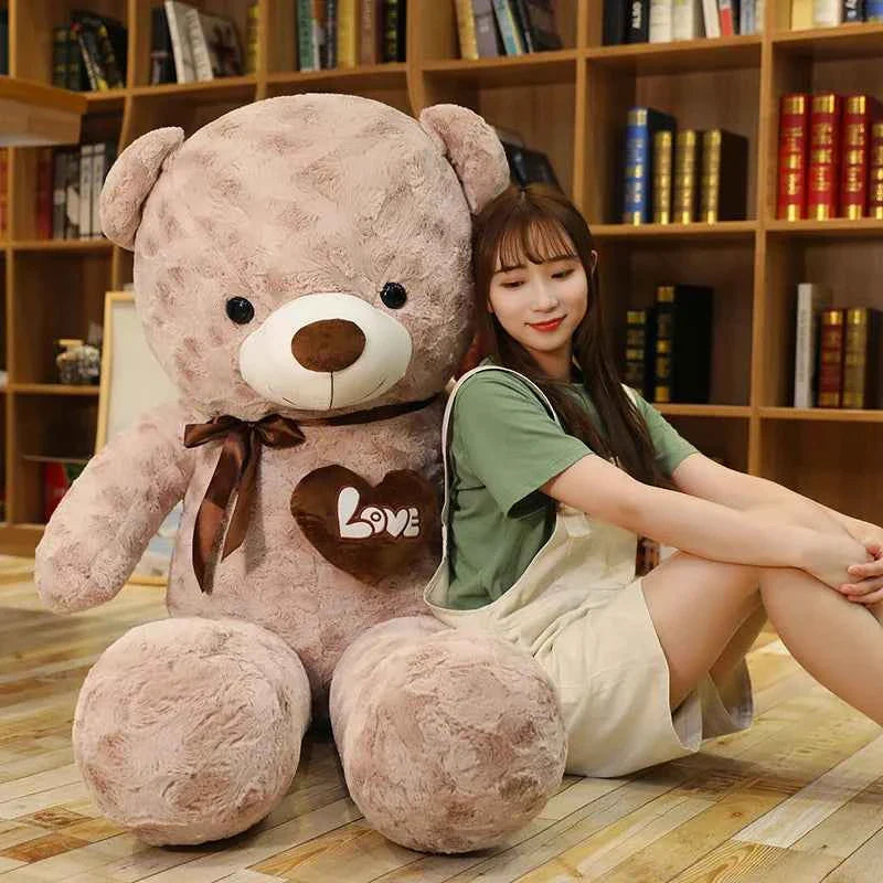 Cute Teddy Bear Plush Toy with Love – Soft Stuffed Animal Pillow Gift for Kids & Lovers