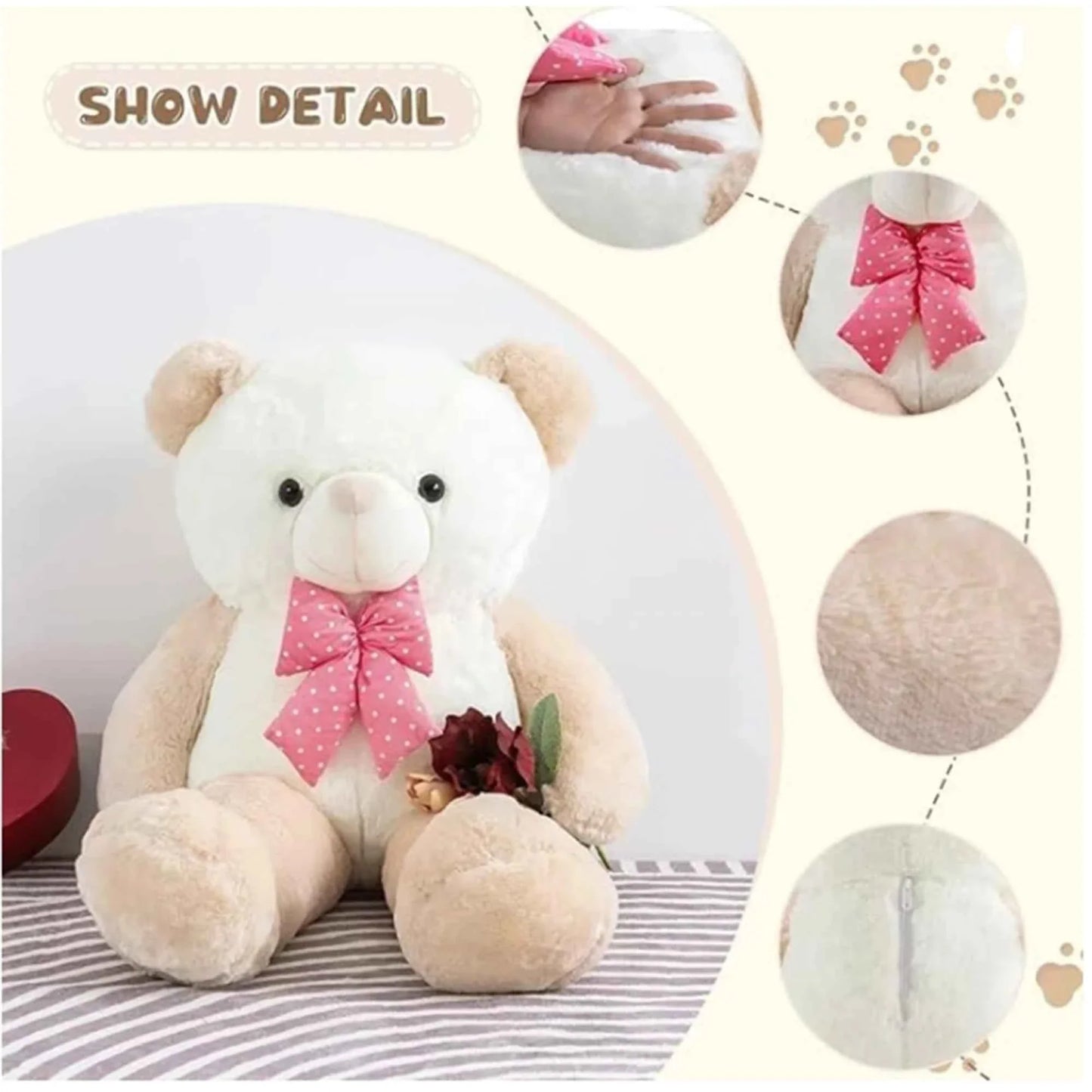 Giant Teddy Bear Plush – 47 Inch Jumbo Soft Stuffed Animal