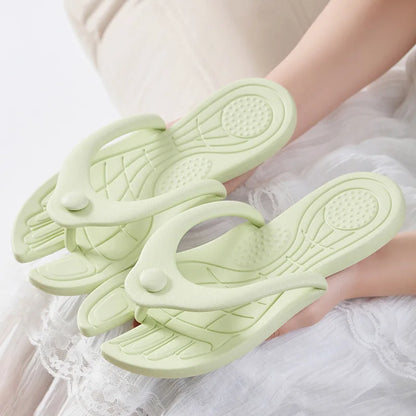 Folding Slippers Trip Travel Portable Slides Women Men Light Home Hotel Salon Homestay Guest Use Sandals Bathing Beach Shoes