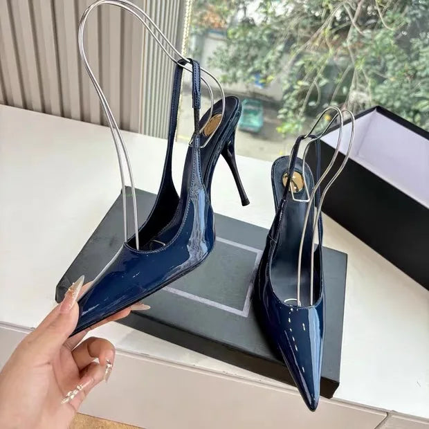 2026 Spring/Summer New Pointed Stiletto Sandals Fashionable and Sexy Party Wedding Women's High Heel Sandals