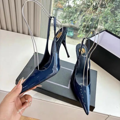 2026 Spring/Summer New Pointed Stiletto Sandals Fashionable and Sexy Party Wedding Women's High Heel Sandals