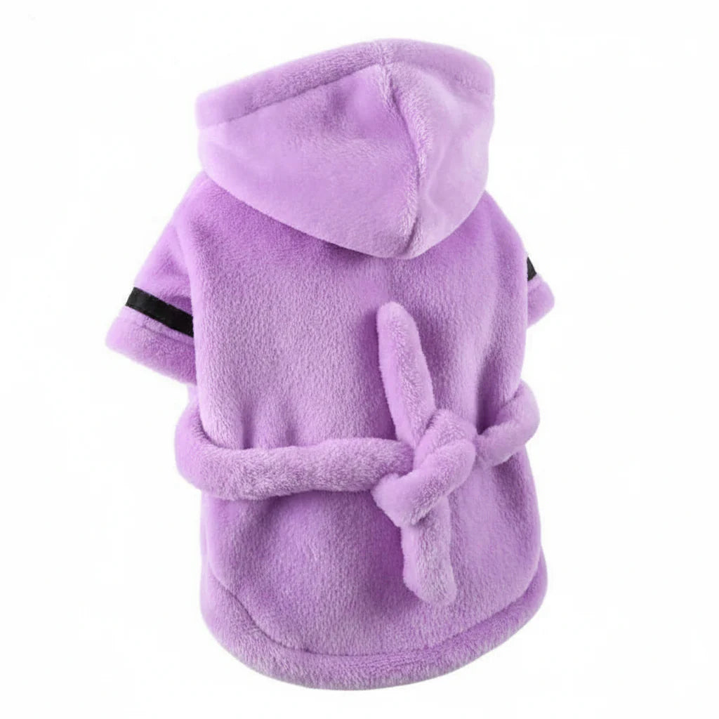 Hooded Pet Dog Bathrobe – Super Absorbent Drying Towel Pajamas