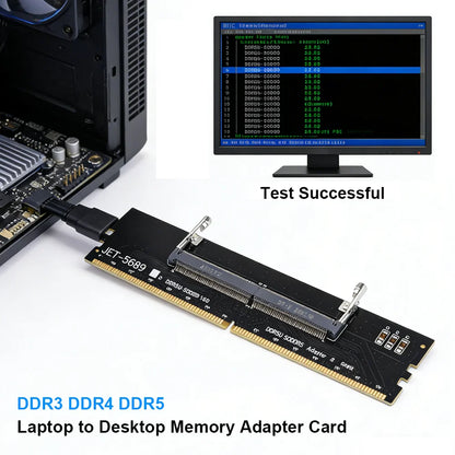 DDR3 DDR4 DDR5 Laptop to Desktop Memory Adapter Card SO-DIMM To PC DIMM Card Mini Memory Stick RAM Connector Adapter