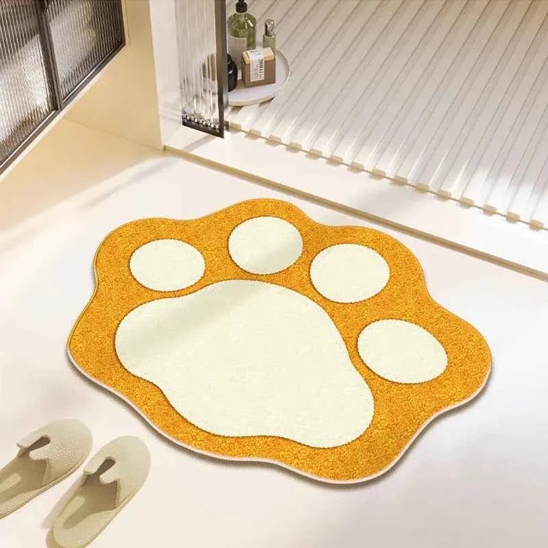 Cute Bear Claw Bathroom Carpet Absorbent Non Slip Foot Mat