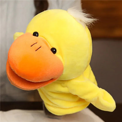 Stuffed Plush Animals Toys Hand Finger Story Puppet Kawaii Dolls Educational Baby Toys Lion Elephant Bunny Monkey Children GIft