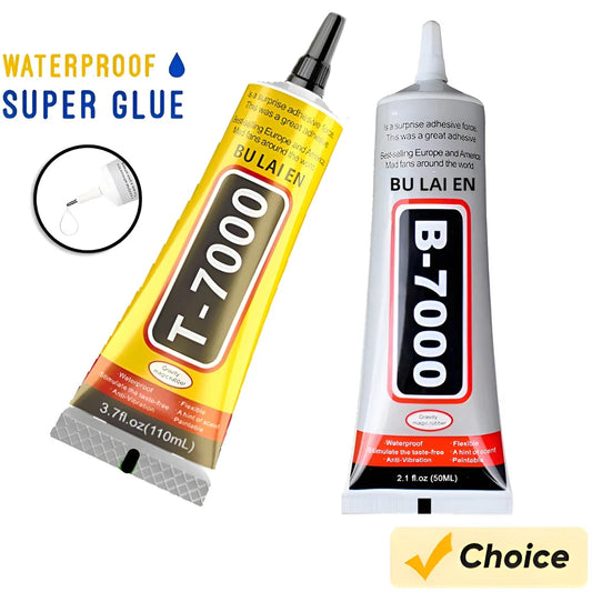 Adhésif de réparation B-7000 T7000 pour téléphone transparent, universel, verre, plastique, bricolage, colle, 15ML 50ML 110ML avec applicateur de précision