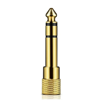 Jack 6.5 6.35mm Male Plug to 3.5mm Female Connector Gold Plating Headphone Microphone AUX Audio Plug