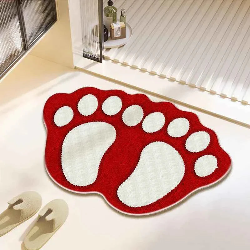 Cute Bear Claw Bathroom Carpet Absorbent Non Slip Foot Mat