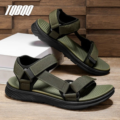 TQBQQ Men's Sandals Lightweight Non-Slip Quick Dry Beach Walking Travel Outdoor Water Friendly Cushioned EVA Shoes