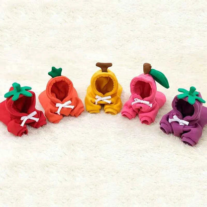 Cute Fruit Pet Hoodie Sweater – Warm Costume for Cats and Small Dogs
