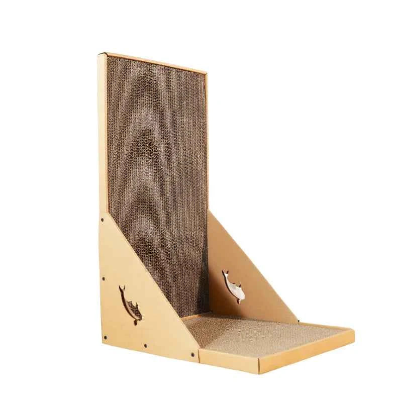 L-Shaped Cat Scratching Post – Vertical Wall Scratcher for Sofa & Furniture Protection
