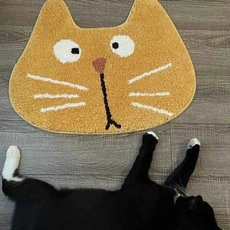 Alien Cute Cartoon Cat Floor Mat Bathroom Absorbent Mat