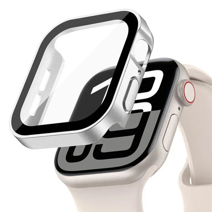 Screen Protector for Apple Watch 10 Case 46mm 42mm 45mm 44mm 41mm 40mm 44 Tempered Glass PC bumper Cover Series 7 8 9 SE 6 5 4