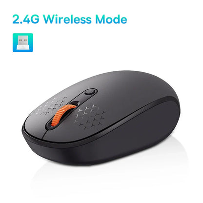 Baseus Mouse Bluetooth Wireless Computer 1600DPI Silent Mouse with 2.4GHz USB Nano Receiver for PC MacBook Tablet Laptop Mouse